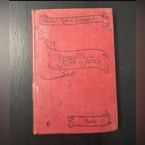 Antique Book Perrault Fairy Tales French Language Series Edited Barbe Folklore